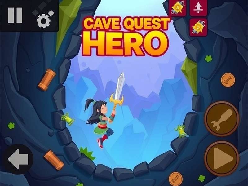 Cave Quest Hero Game Screenshot